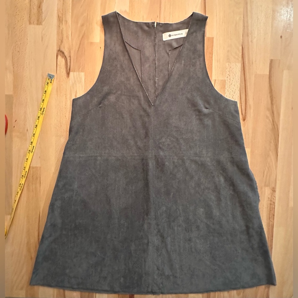 The Impeccable Pig Faux Suede Sleeveless Dress